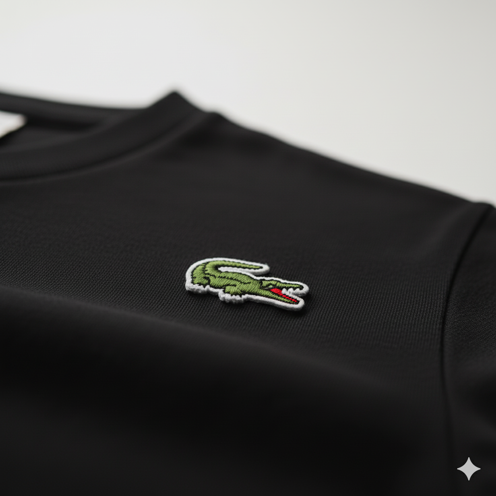 Camiseta Lacoste Negra