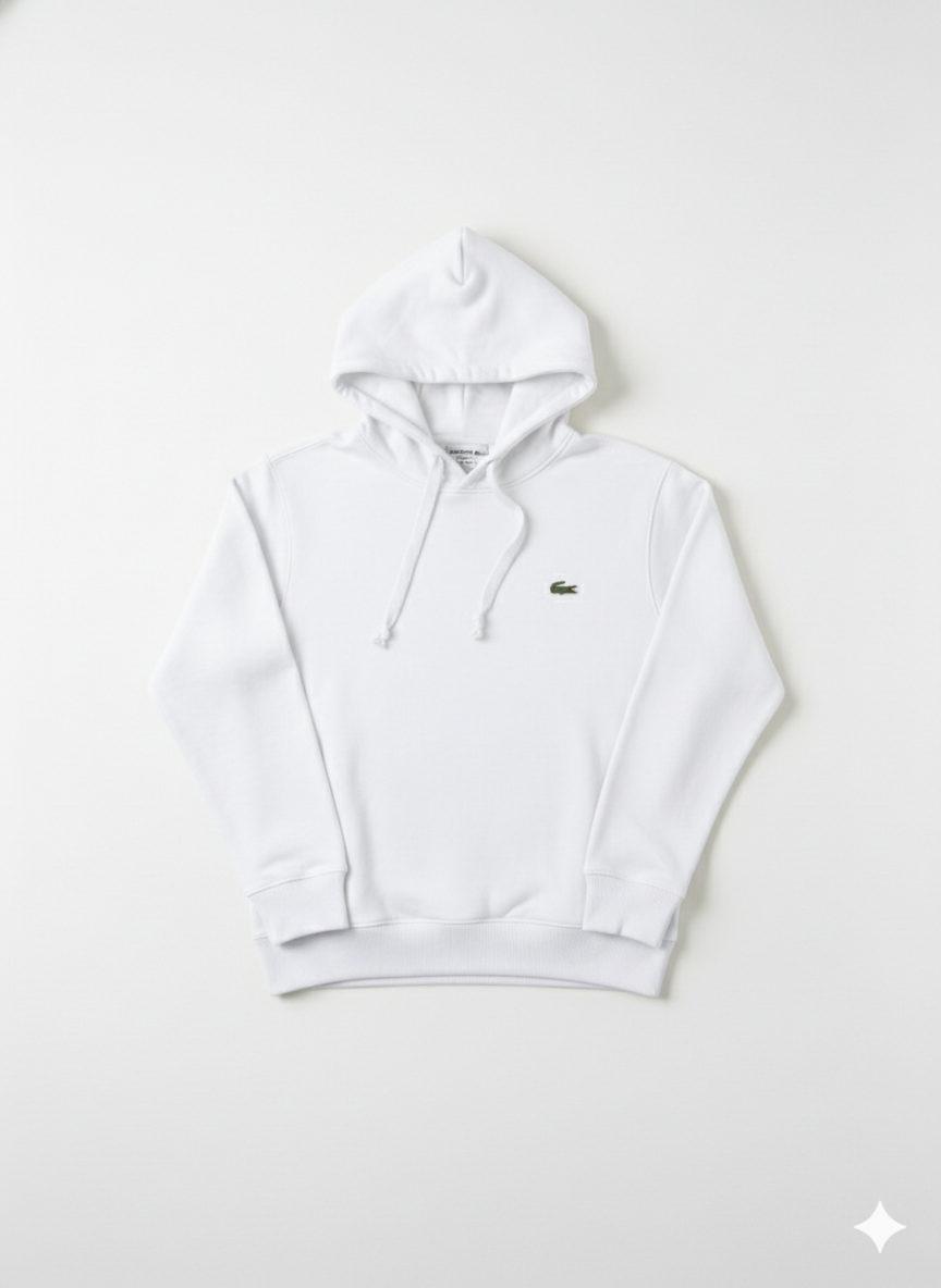 Poleron Lacoste Canguro Blanco