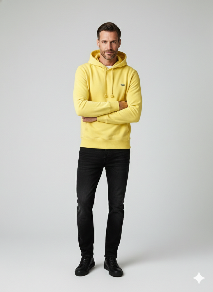 Poleron Lacoste Canguro Amarillo
